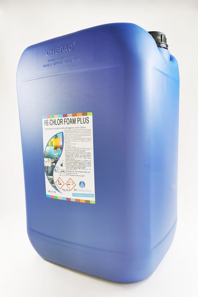 Detergente sanitizzante cloro attivo schiumogeno